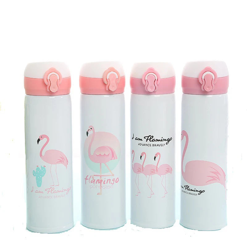 Gourde isotherme flamant rose