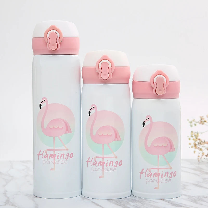Gourde isotherme flamant rose