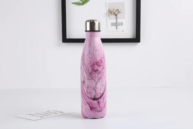 Gourde isotherme marbre