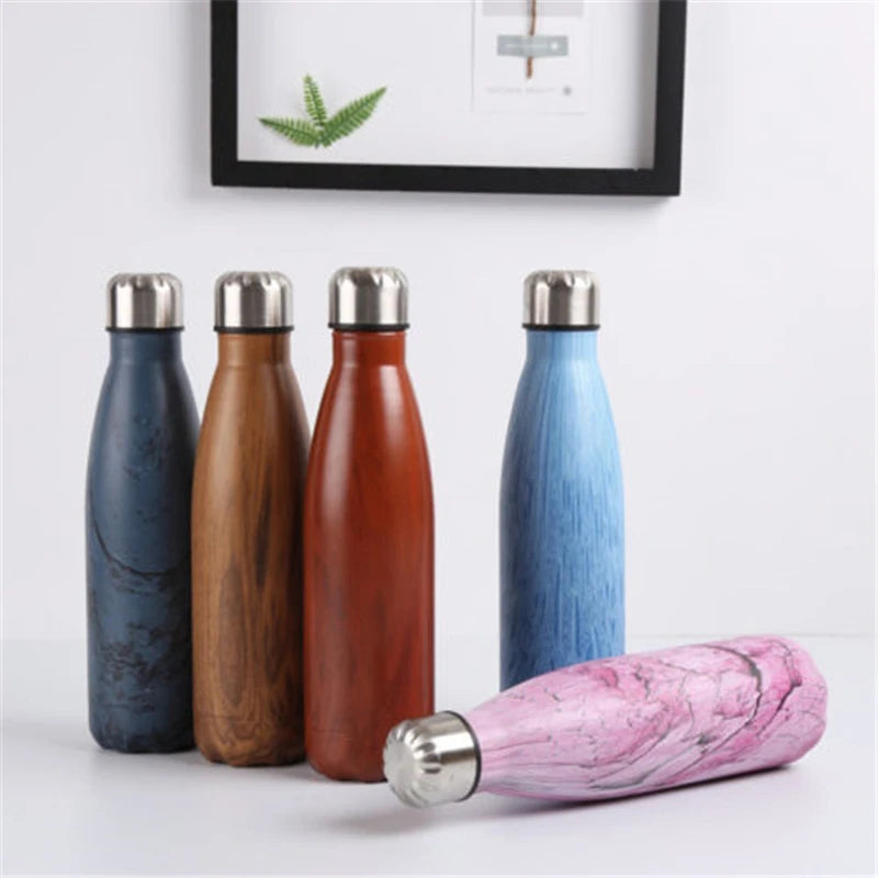 Gourde isotherme marbre