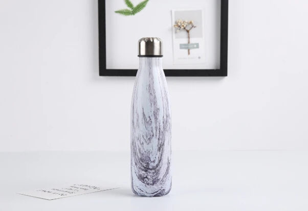 Gourde isotherme marbre