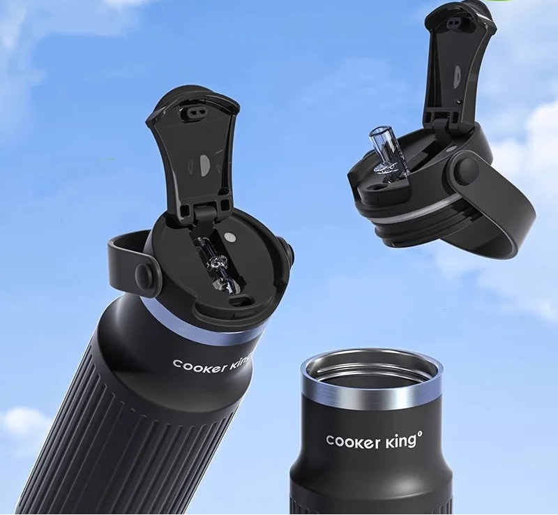 Gourde isotherme avec bouchon sport